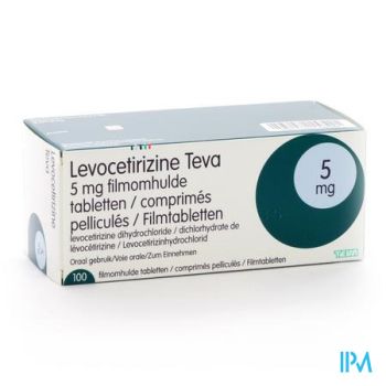 Levocetirizine Teva 5mg Filmomh Tabl 100 X 5mg