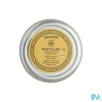 Apivita Pastilles Keelpijn Tijm-honing 45g