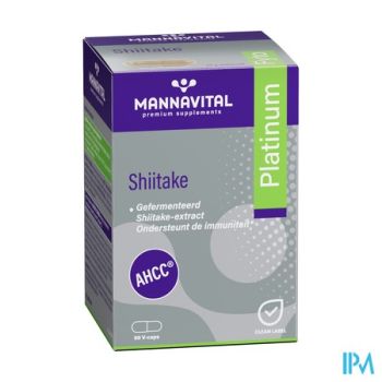 Mannavital Shiitake Platinum V-caps 60