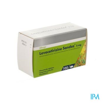 Levocetirizine Sandoz 5mg Comp Enrob.100 X 5mg