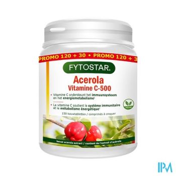 Acerola 500 Tabl 120+30 Gratis