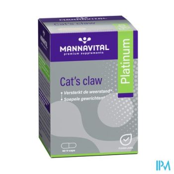 Mannavital Cats Claw Platinum V-caps 60