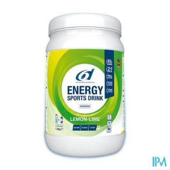 6d Sixd Energy Sports Drink Lemon Lime Pdr 1,3kg