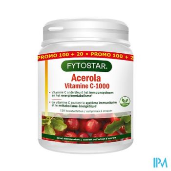 Fytostar Vit.-energie Vit C1000&acerol Tabl 120