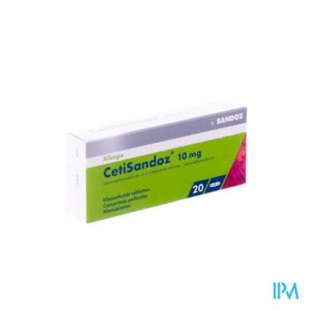Cetisandoz Sandoz Comp 20 X 10mg