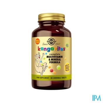 Solgar Kangavites Tropical Punch Kauwtablet