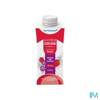 Nutrisens Hyperdrink 2kcal Vezels Aardbei 4x200ml