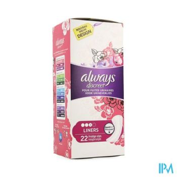 Always Discreet Incontinence Liner Light + 22