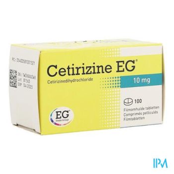 Cetirizine Eg Comp 100 X 10mg