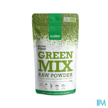 Purasana Vegan Green Mix Pdr 200g Be-bio-02