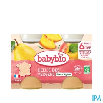 Babybio Potjes Fruit Delice 2x130g