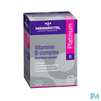 Mannavita Vitamine B Complex V-caps 60