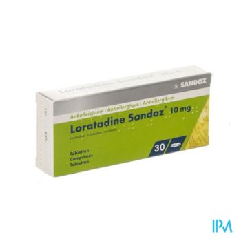 Loratadine Sandoz Comp 30 X 10mg
