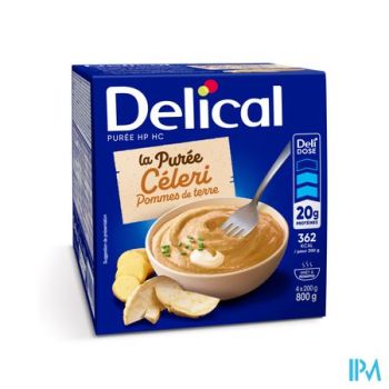 Delical Puree Selderij Aardappelen Hphc 4x200g