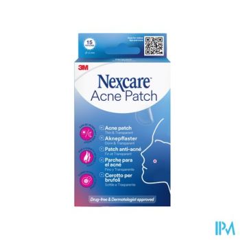 Nexcare 3m Dunne&transparante Acnepleister 15x12mm