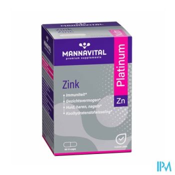 Mannavital Zink Platinum V-caps 60