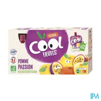 Vitabio Cool Fruits Appel&passievrucht 12x90g