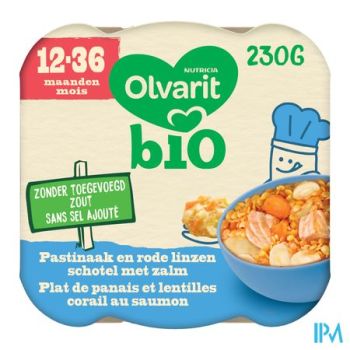 Olvarit Pastinaak Rode Linzen Schotel Zalm 230g