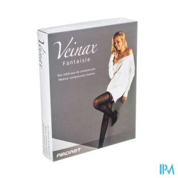 Veinax Panty Grote Diamant Lang Zwart Maat