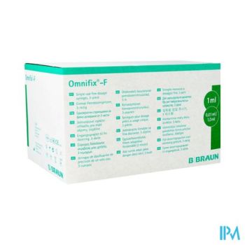 Omnifix Spuit Luer 100x 1ml Centr.